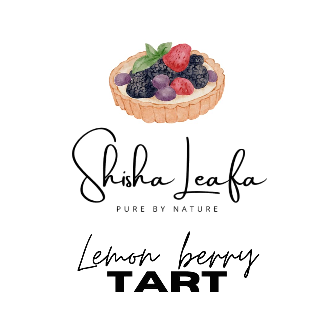 Shisha Leafa Lemon Berry Tart Herbal Shisha, a tobacco-free and nicotine-free blend with a vibrant mix of tangy lemon and sweet berry flavors, perfect for thick clouds and smooth sessions.